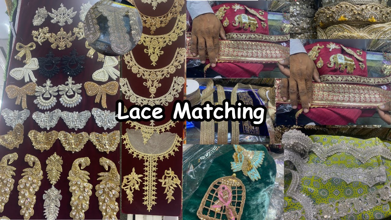 Lace design idea for dresses | Kora Dabka Work Patches | Viral Neck Designs With Motifs