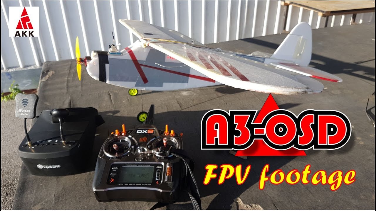 ✅ AKK A3-OSD Switchable Micro AIO Camera with OSD FPV footage on fixed wing