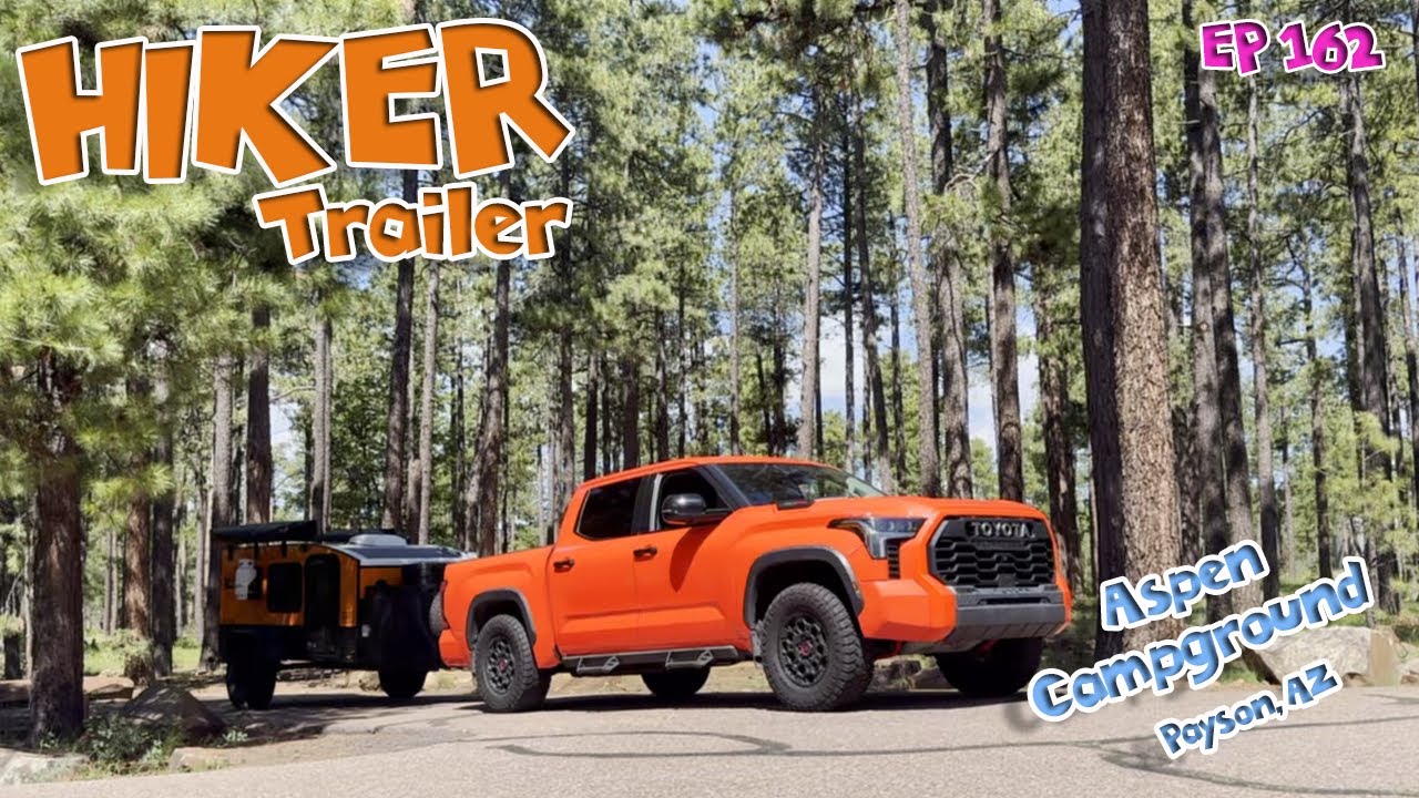 EP 162: Hiker Trailer | Aspen Campground | Rainy Days Camping Part 1