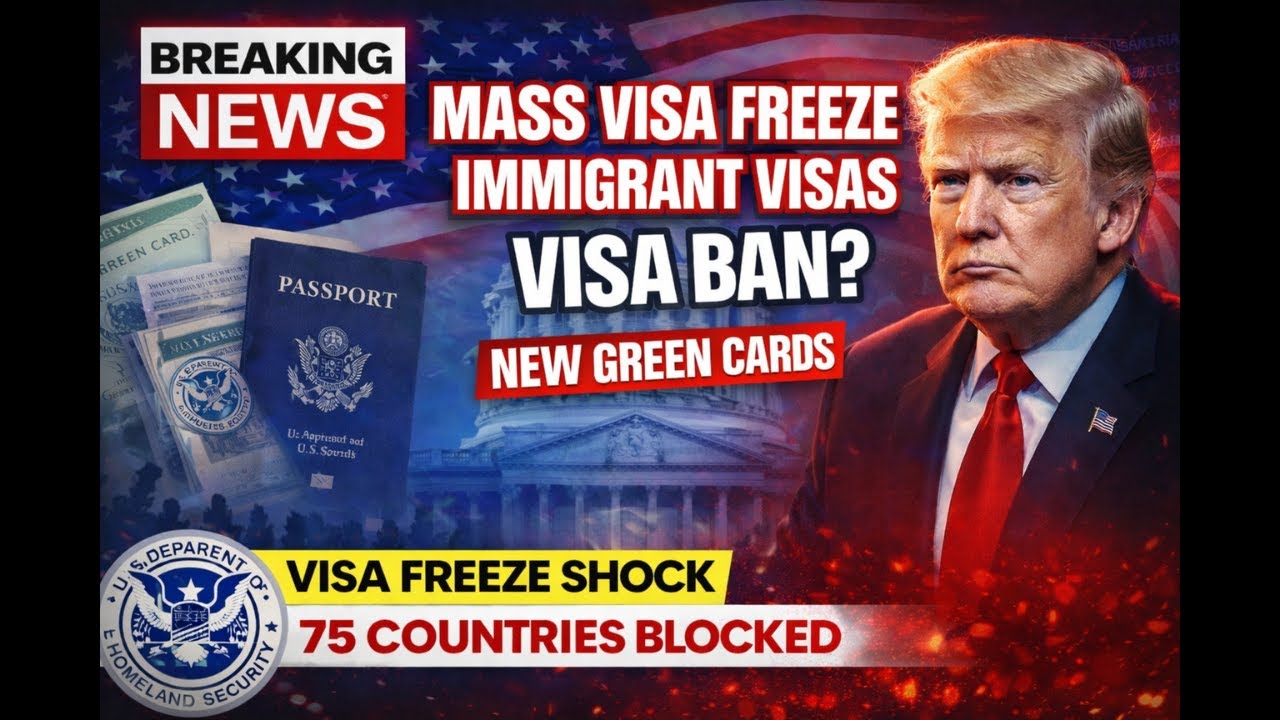 JUST IN: Trump Freezes Green Cards for 75 Countries - Are YOU Affected?