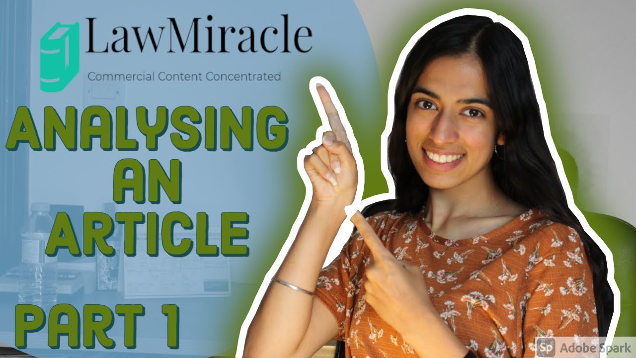 let's analyse an article TOGETHER | Part 1 | Collab with LawMiracle