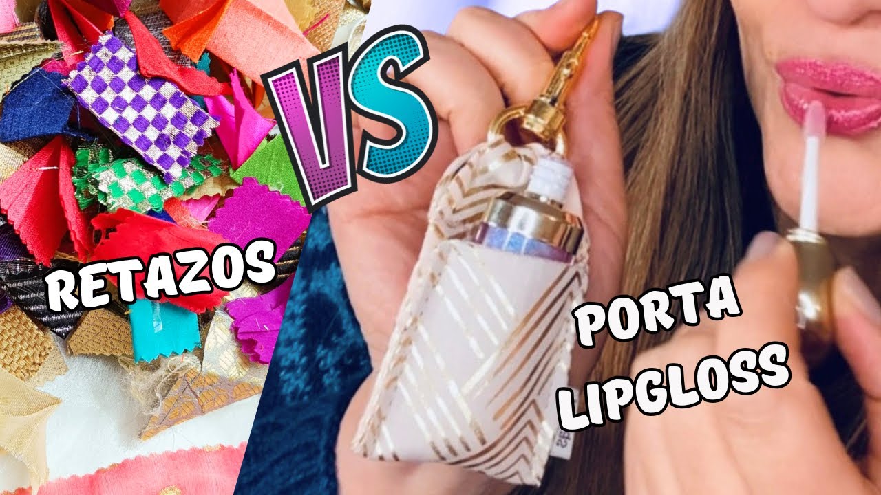 💄✨ Porta-lipgloss & labial - Idea de negocio con retazos |5 min craft 