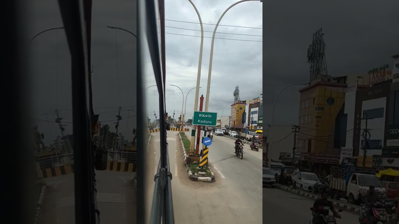 KSRTC bus journey chikmagalur to kadur 🌸 #kadur# ksrtc karnataka #ksrtc #driving#karnataka #shorts