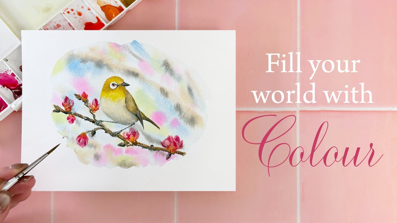 Bright and Beautiful Watercolour Birds bloom in Spring! Watercolour Bird Tutorial