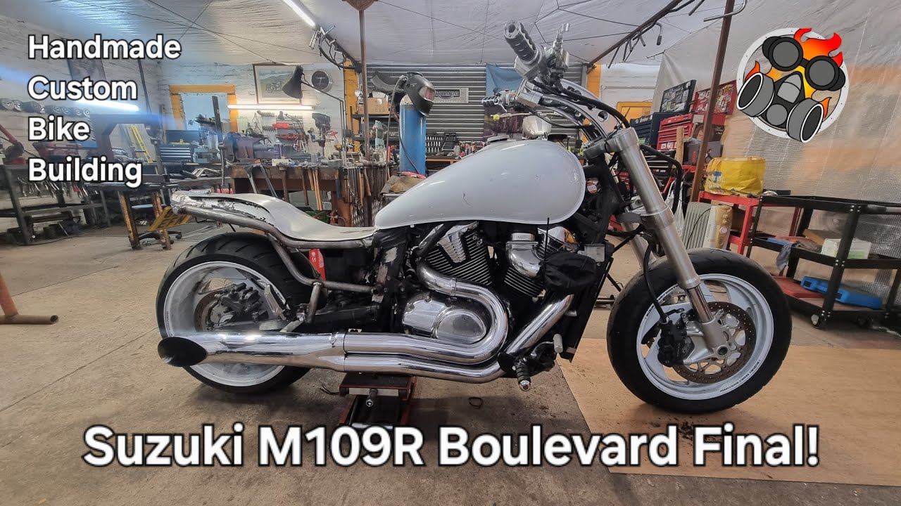 Suzuki M109R Intruder Final Part| Frame Customization | Traditional Fabrication Build