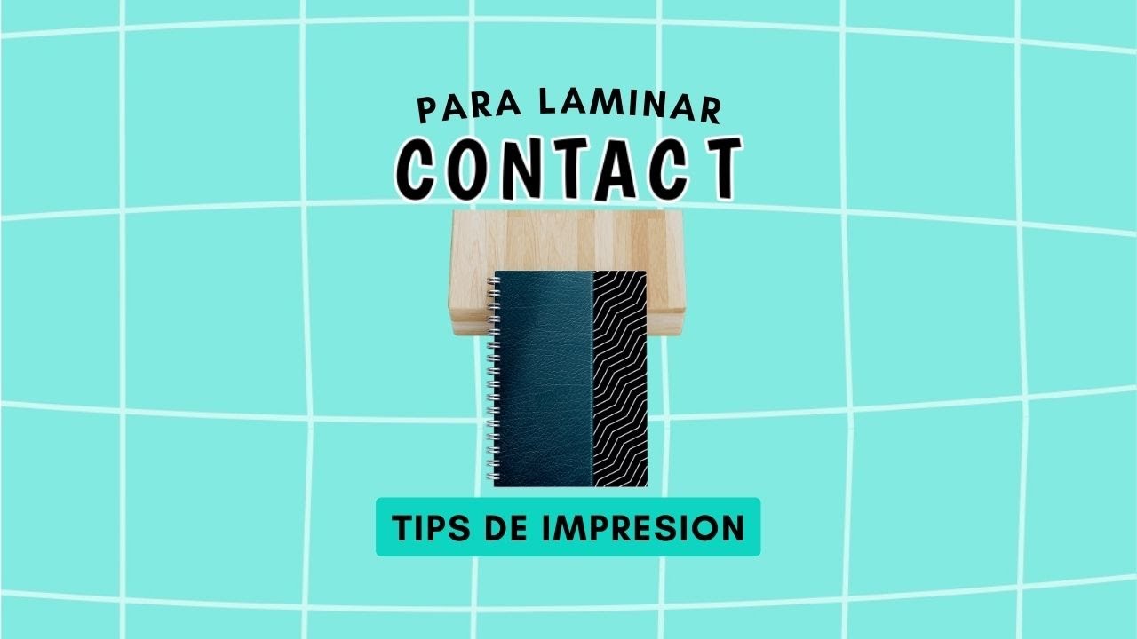 Laminar con CONTACT para tapas de agendas📓