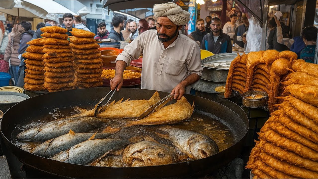 500KG FISH PAKORA SOLD DAILY | CRISPY FISH PAKORA FRY | RAWALPINDI STREET FOOD PAKORA FAROSH