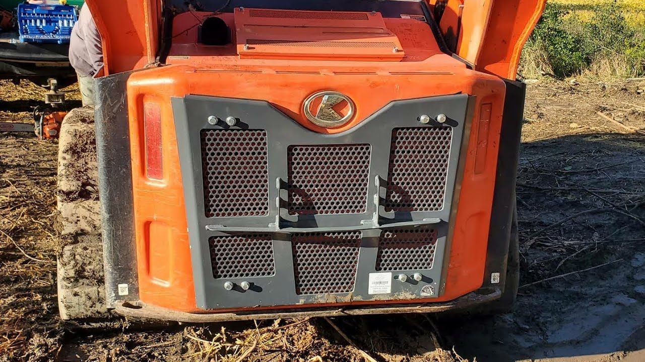 INSTALLING ARMORDILLO GAURDS  ON KUBOTA SVL90