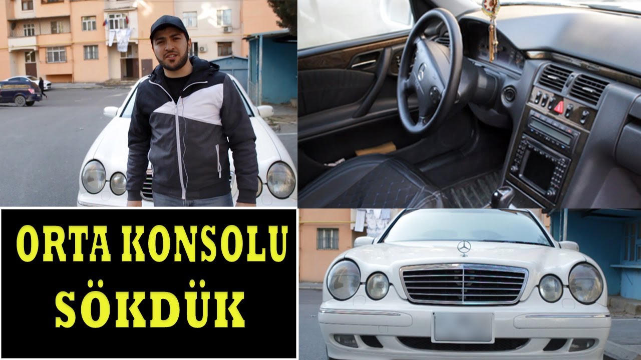 Dördgöz - mercedes w210 e class - orta konsolun sokulmesi ve yigilmasi