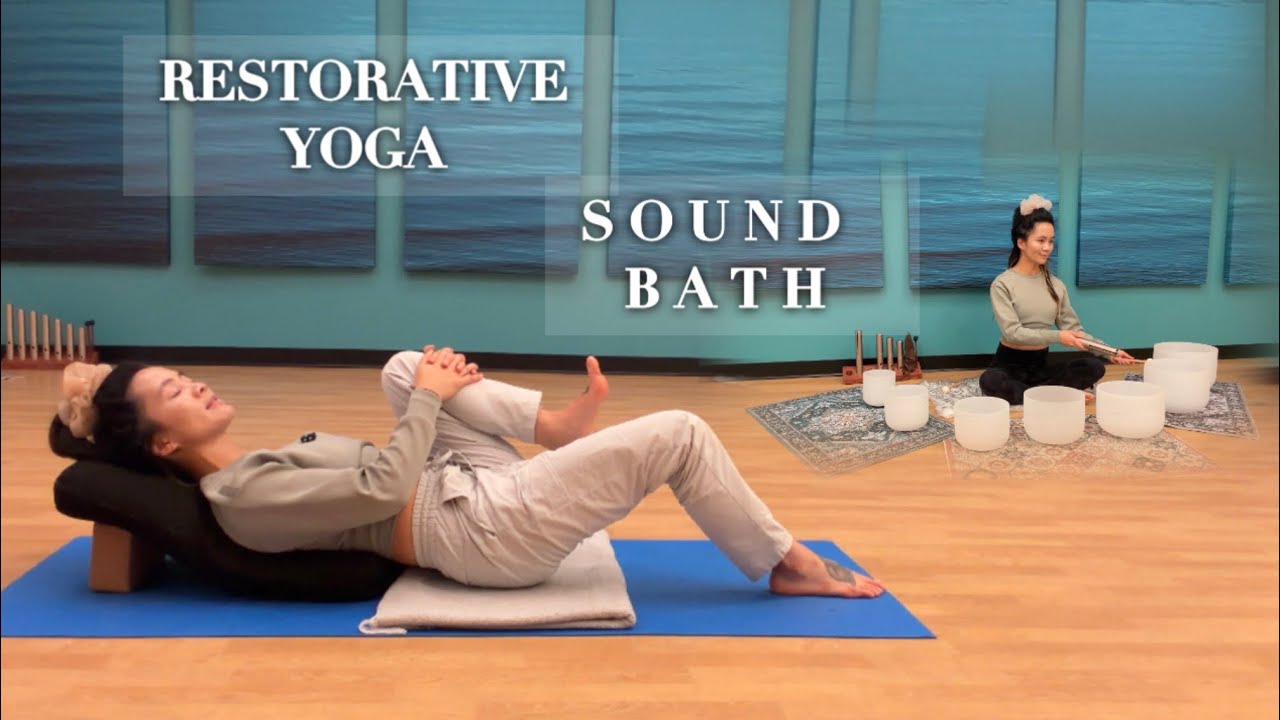 Restorative Yoga Sound Bath | New Year Yoga | Crystal Sound Bowls #yoga restorativeyoga #soundbath
