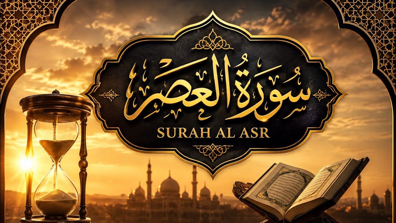 surah Al_ asr (سورۃالعصر) |full HD Arabic text Quran recitation for| Haseeeb Qirat