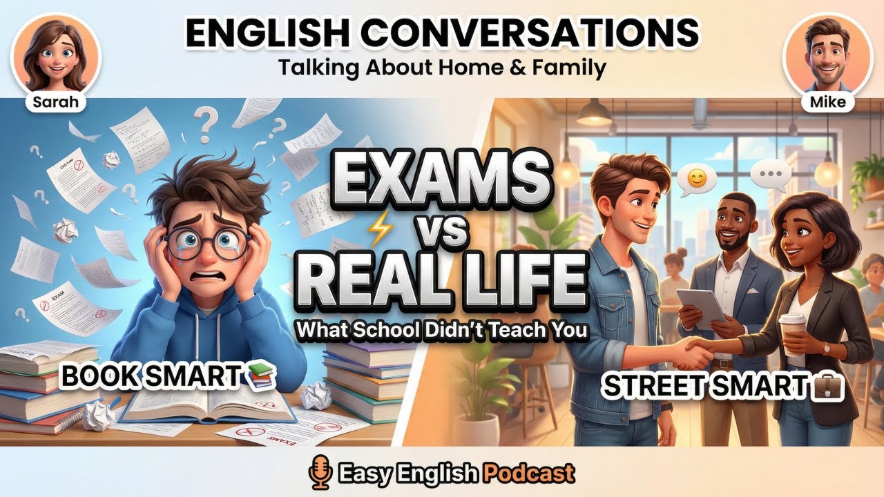 Exams vs Real Life: What School Didn't Teach You | Easy English
