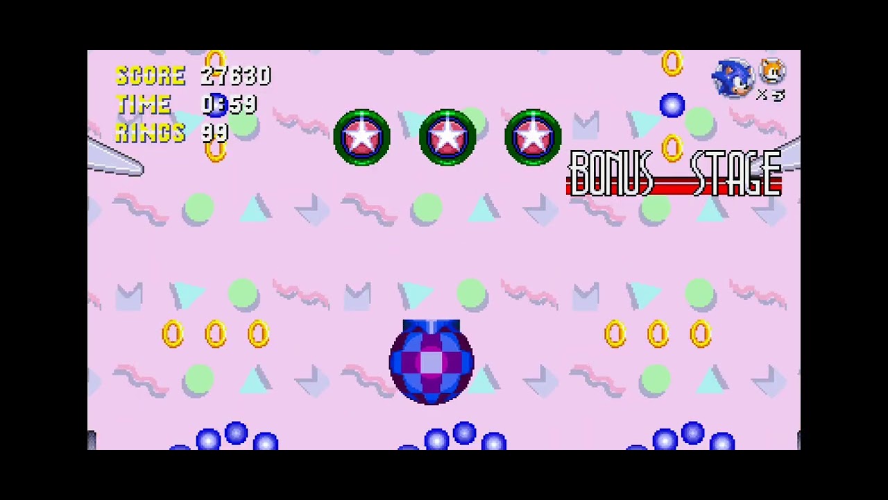 Sonic Triple Trouble 16-Bits - Great Turquoise zone act 1 & 2
