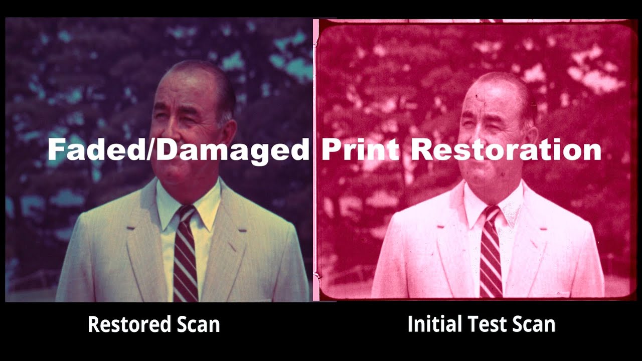 Faded/Damaged 16mm print restoration