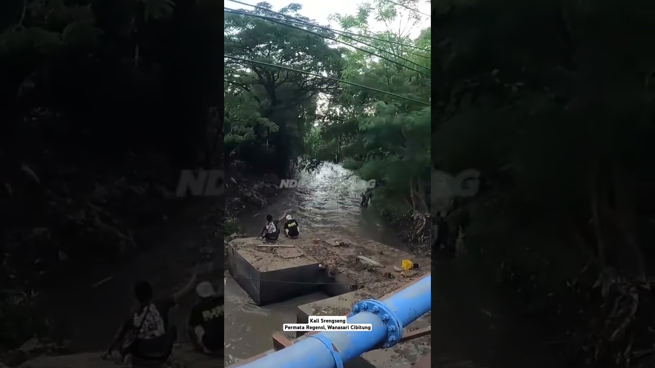 Ponton Nyangkut di Kali Srengseng #tambunselatan #normalisasikali #kangdedimulyadi