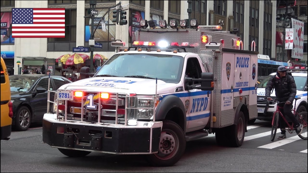 Multiple NYPD Police cars responding and on scene