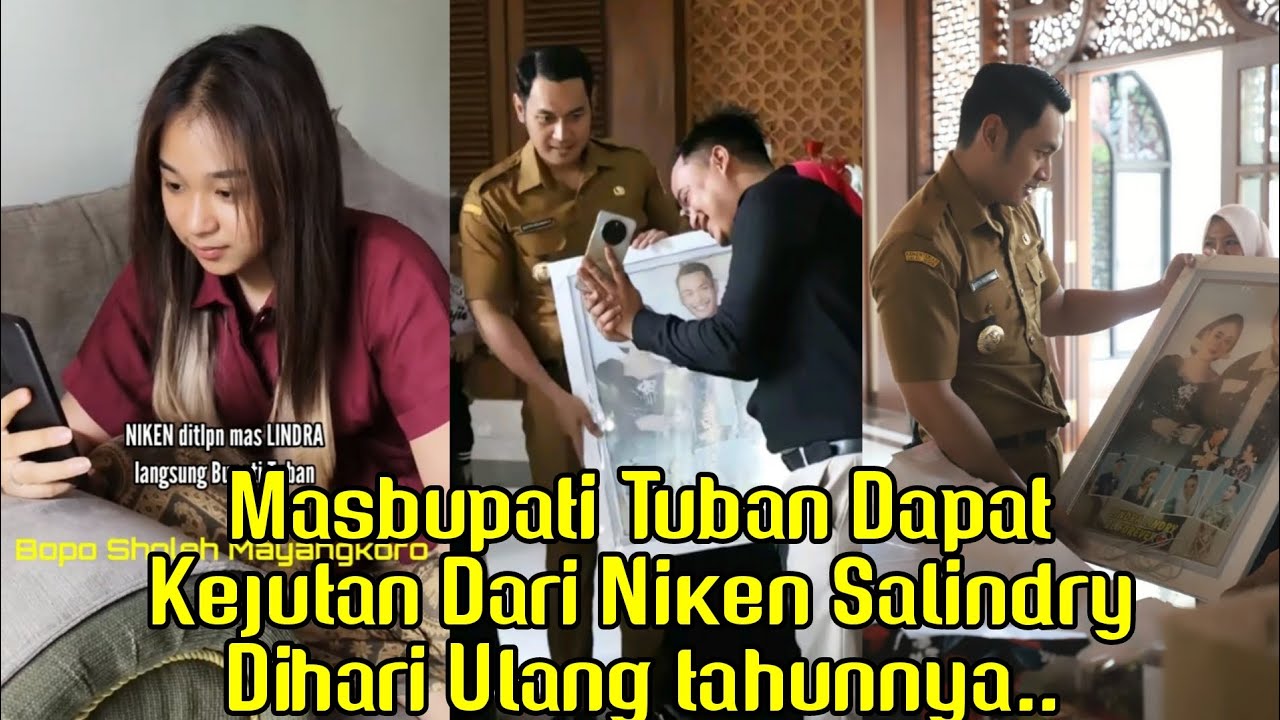 MASBUPATI TUBAN DAPAT KEJUTAN DARI NIKEN SALINDRY DIHARI ULANG TAHUN..