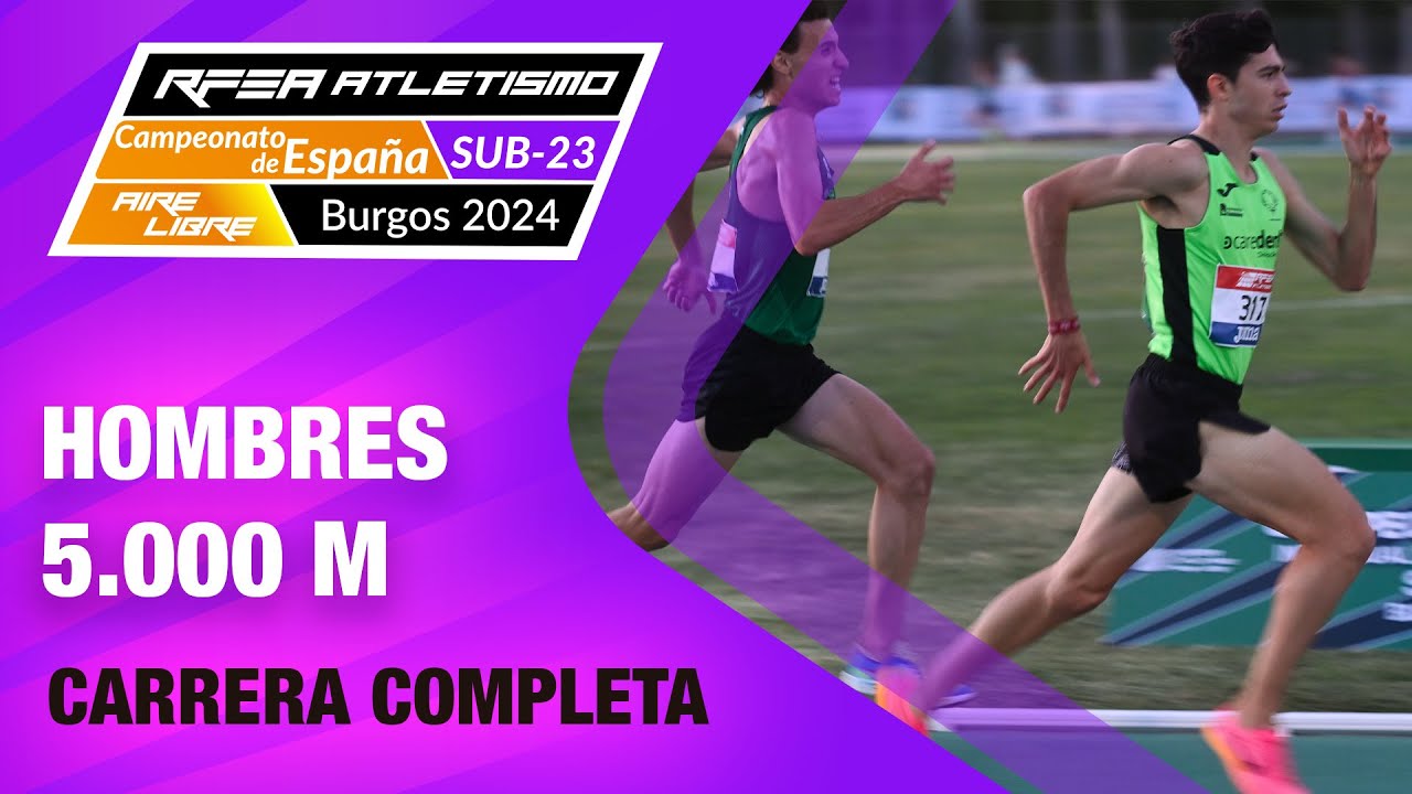 Final 5.000m Hombres - Campeonato de España Sub23 Burgos 2024 - Jaime Migallón