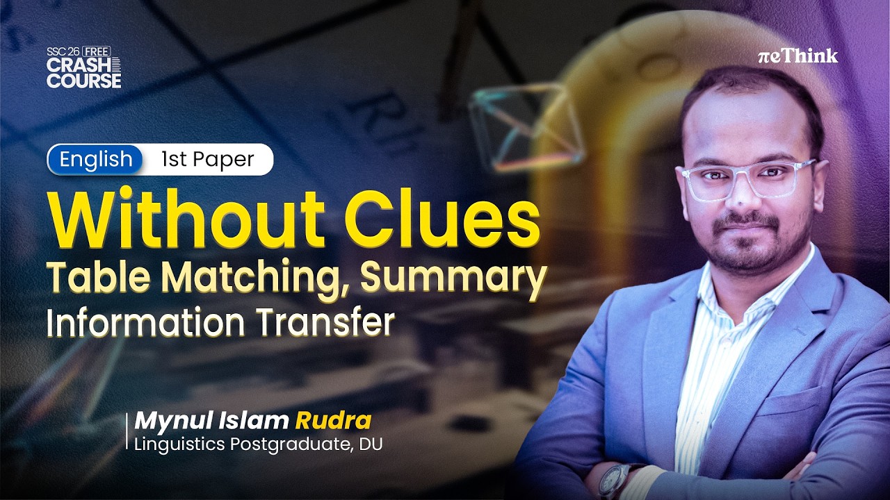 SSC English 1st Paper Lecture -01 || Live Class with Rudra bhaiya