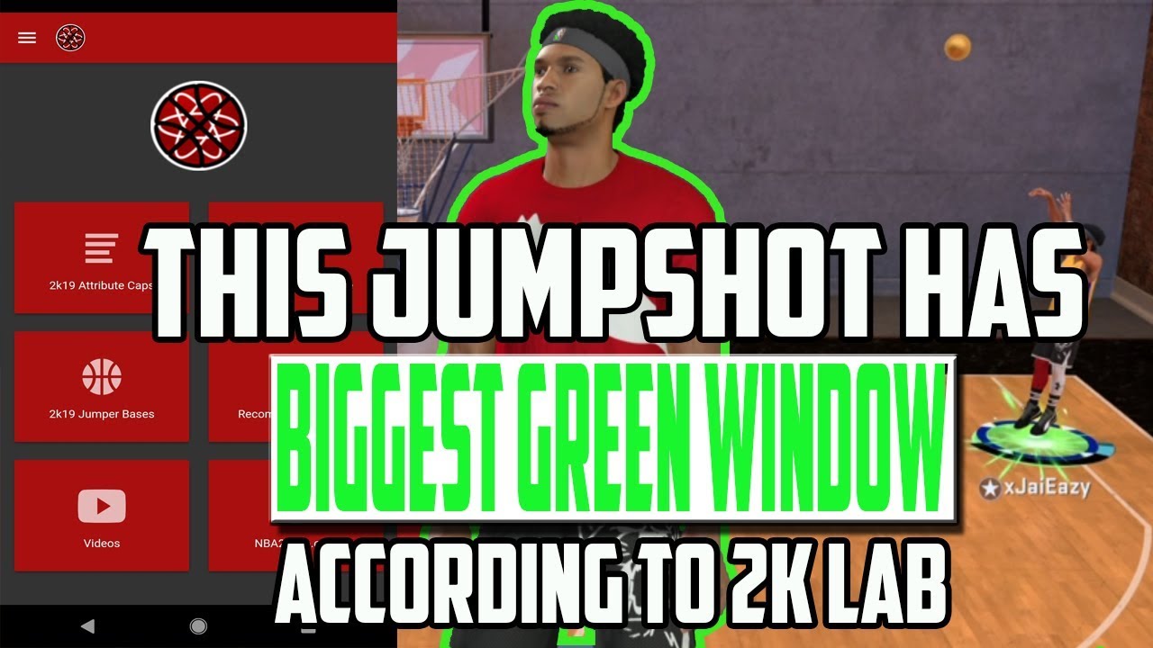 THE BEST JUMPSHOT NBA 2K20 - WITH THE BIGGEST GREEN WINDOW IN NBA 2K20 ACCORDING TO NBA 2KLAB