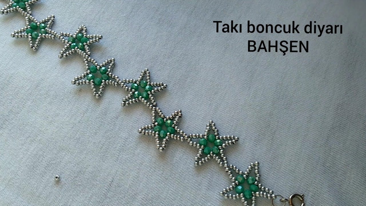 Yıldız modeli bileklik yapımı / star model bracelet making / изготовление звездных браслетов #diy