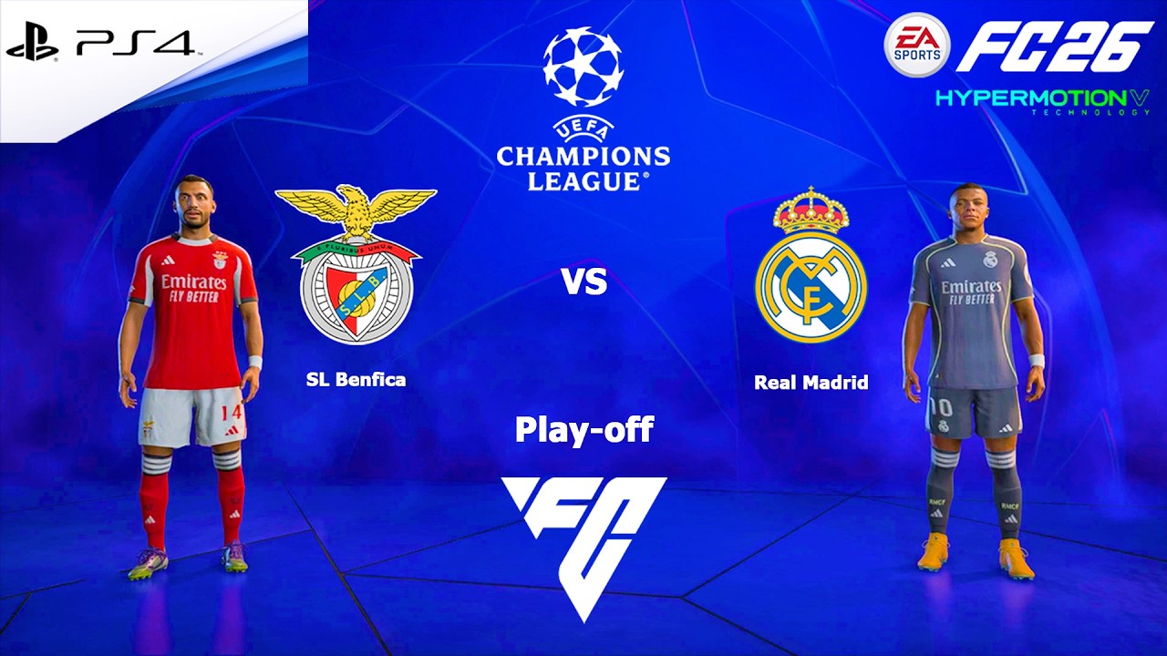 FC 26 PS4 - Benfica vs Real Madrid | UEFA Champions League 2025-26