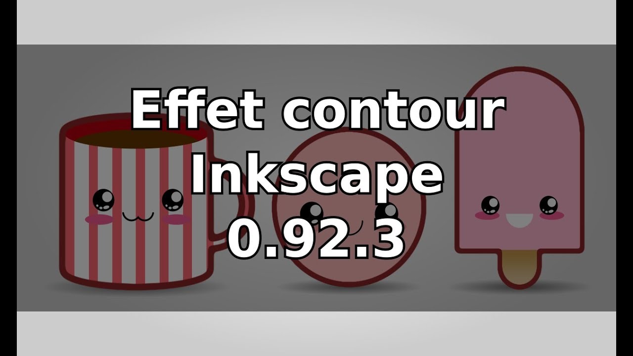 Tuto inkscape débutant : effet contour et petite nouveaute inkscape 0.92.3