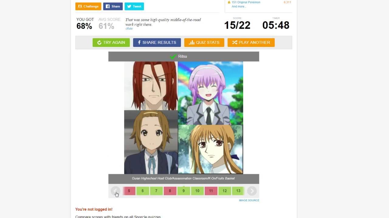 Endless Weeb Trivia Quizzes