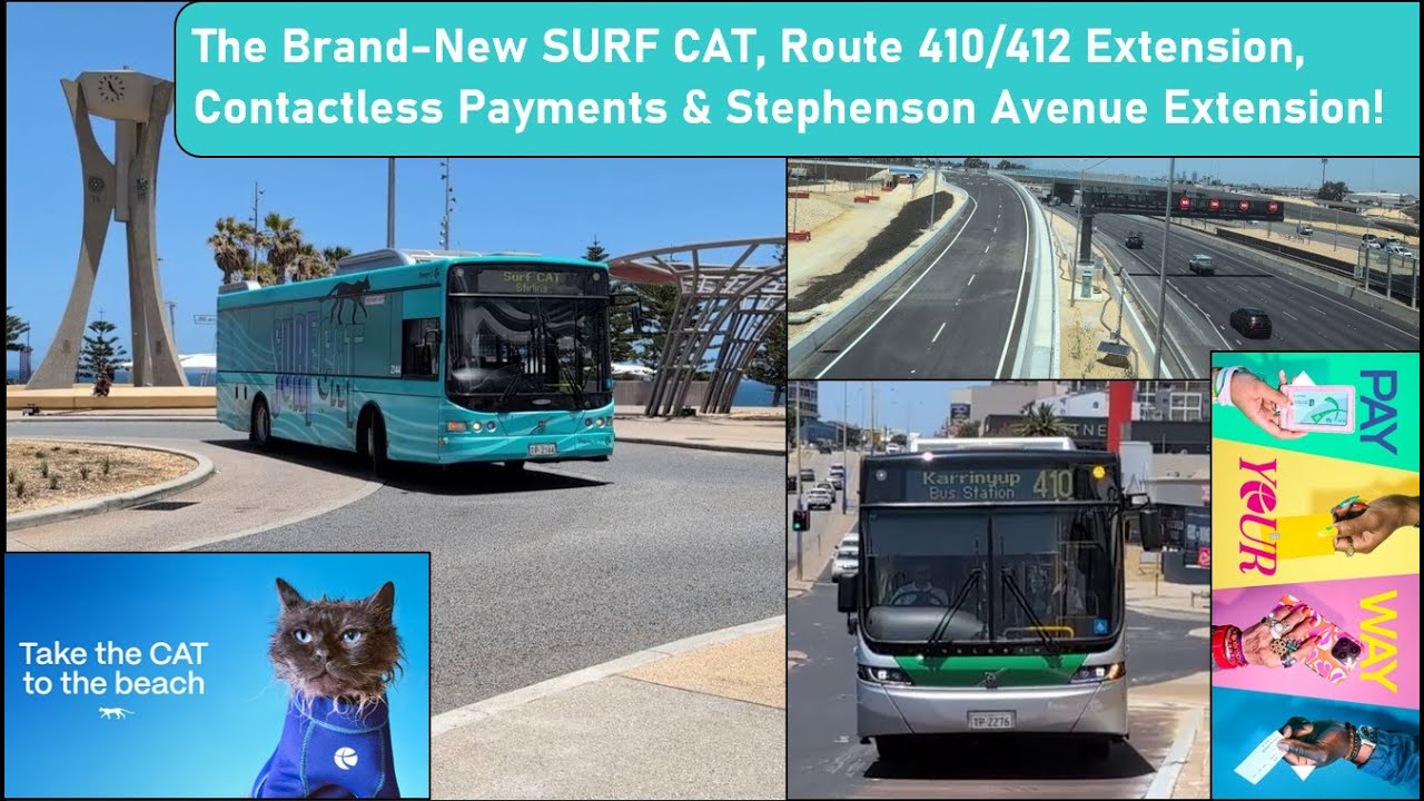 The Brand-New SURF CAT, Route 410/412 Extension, Contactless Payments & Stephenson Avenue Extension!