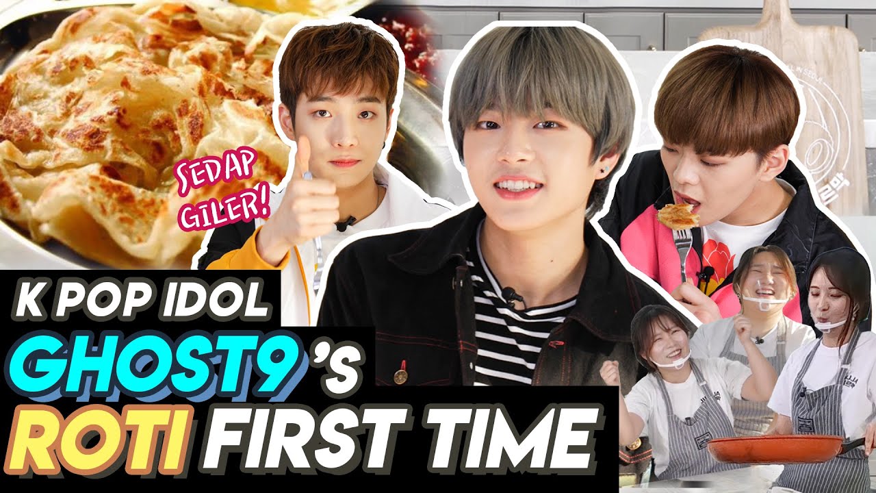 Reaksi idol Korea GHOST9 makan Roti Canai Malaysia ㅣ l Malaysia Talk in Korea 2 EP4