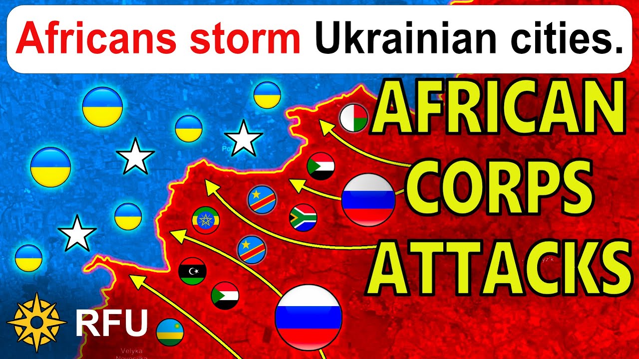 African soldiers are deployed en masse by the Russian army