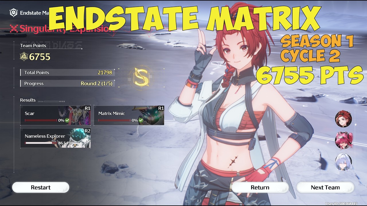 [Endstate Matrix] Chixia + Lupa S0R1 + Mornye S0R0 (6755 Pts | 440 from Matrix Mimic)