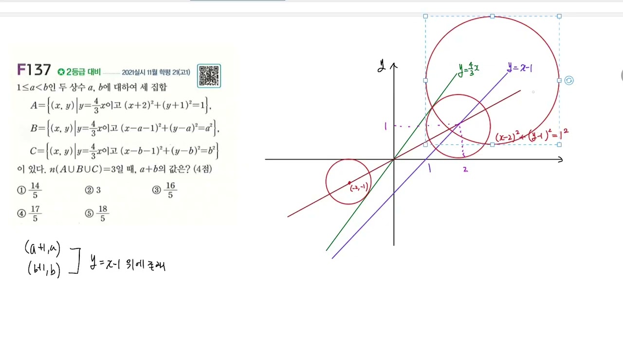 2021학년도 고1 11월 모의고사 21번