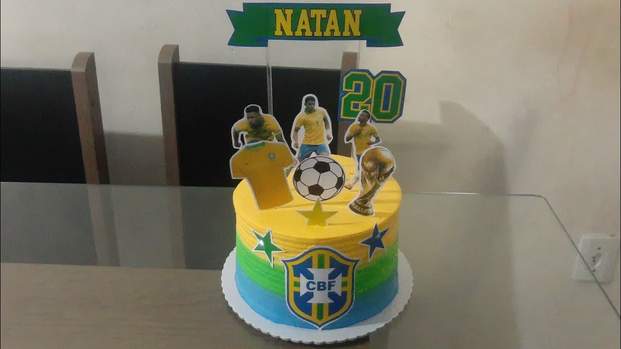 Bolo tema COPA DO MUNDO |. bolo do BRASIL