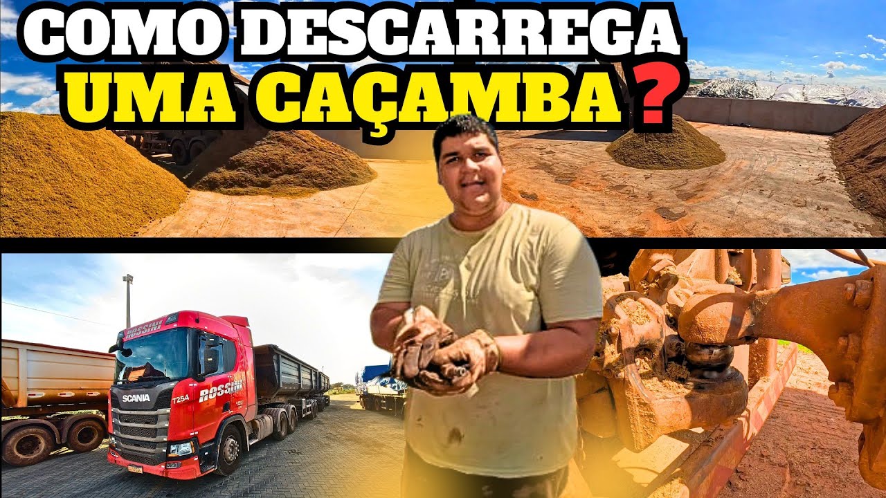 Descarregando *Rodocaçamba*  Engatando / Desengatando