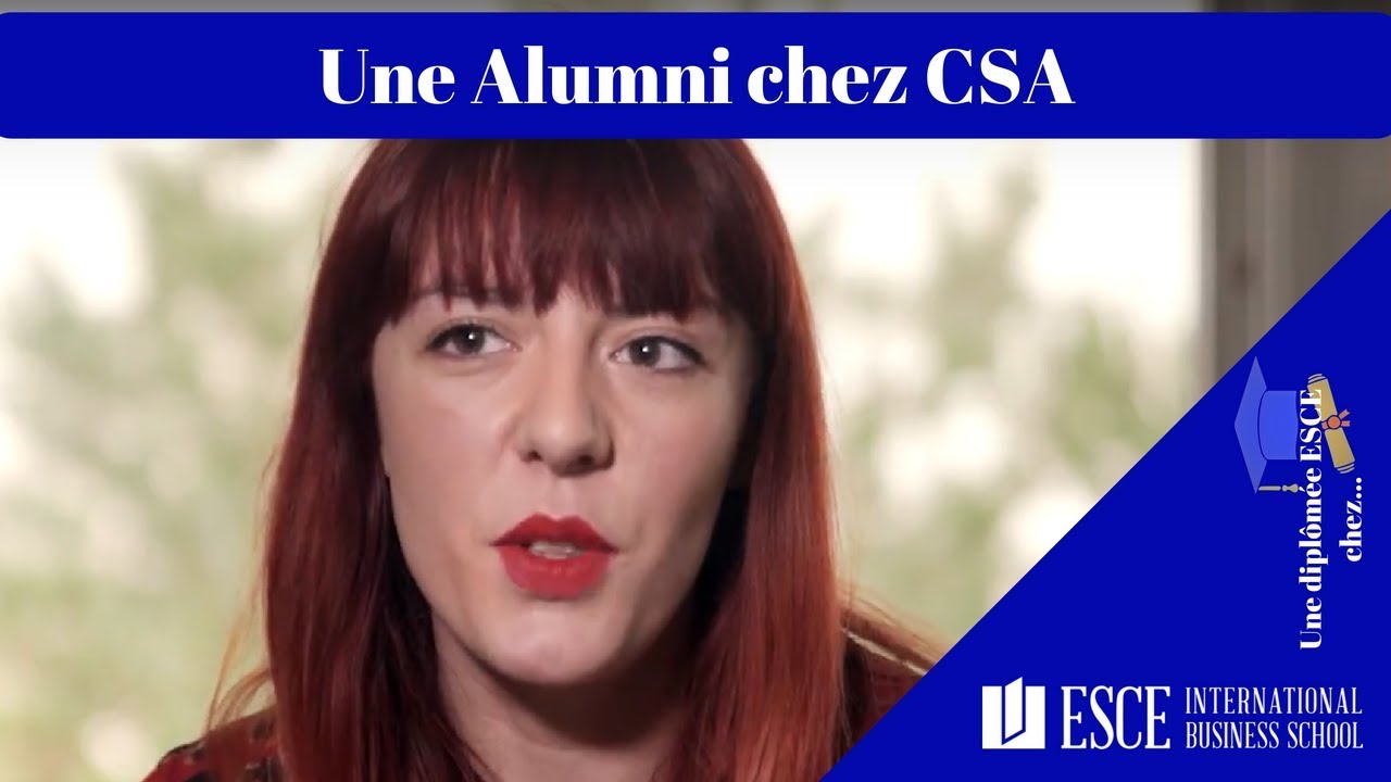 Une diplômée ESCE au CSA