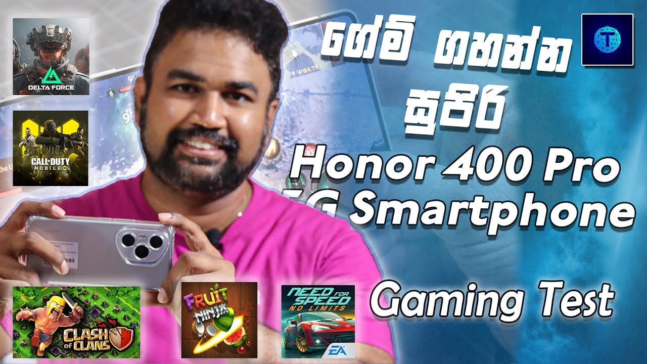 Honor 400 Pro 5G Smartphone Gaming Test in Sinhala ! | ලක්ෂ 2කට අඩුවෙන් තියෙන හොදම Gaming Phone එක ?