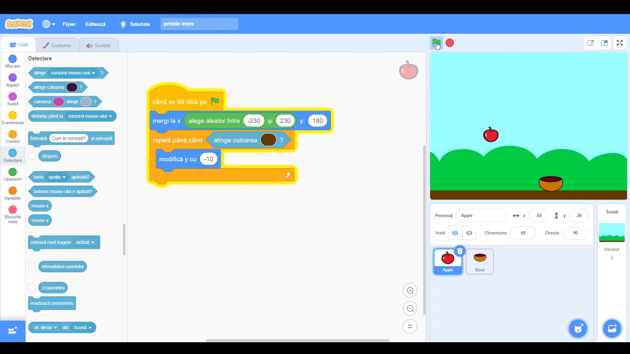 Tutorial Scratch - Cum creăm un joc