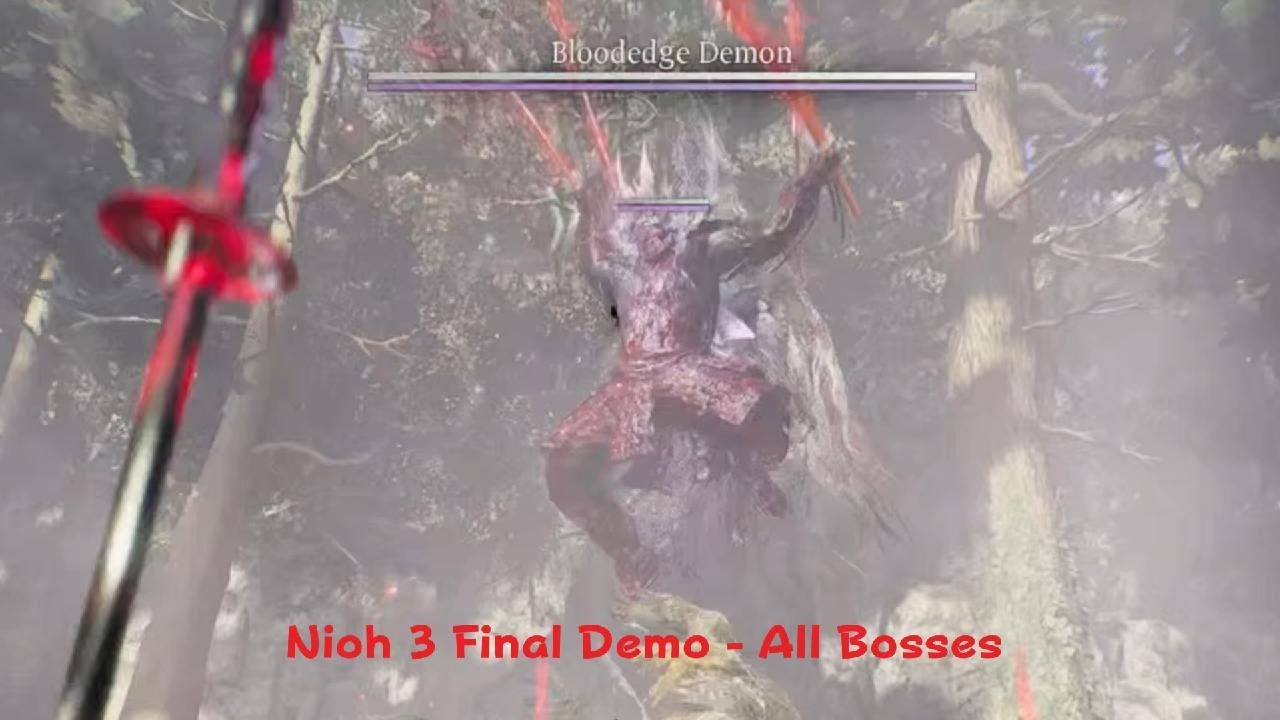 All Bosses of Nioh 3 Final Demo