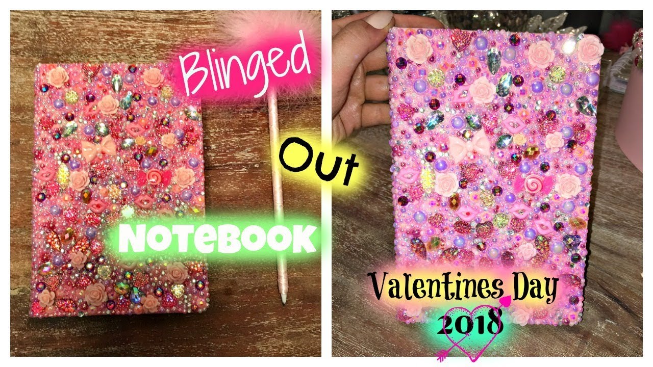 Bedazzled Hot Pink NoteBook!