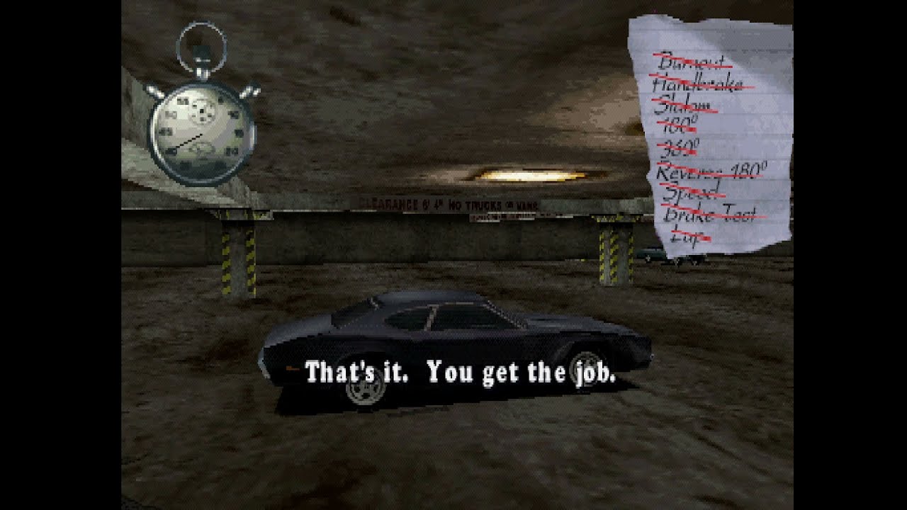 Driver - Mission 1 (tutorial) | PS1
