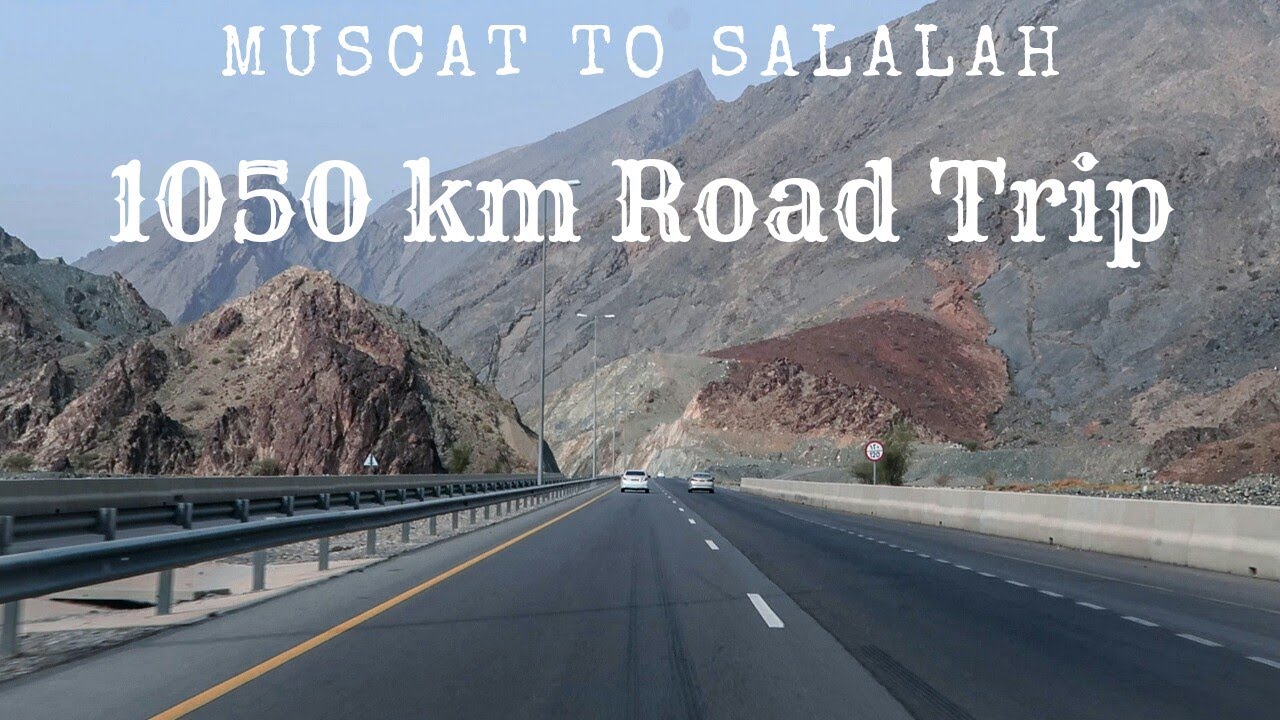 Muscat to Salalah by Road | 1050+ Km drive in Oman 🇴🇲 | Best of the roads in Gulf