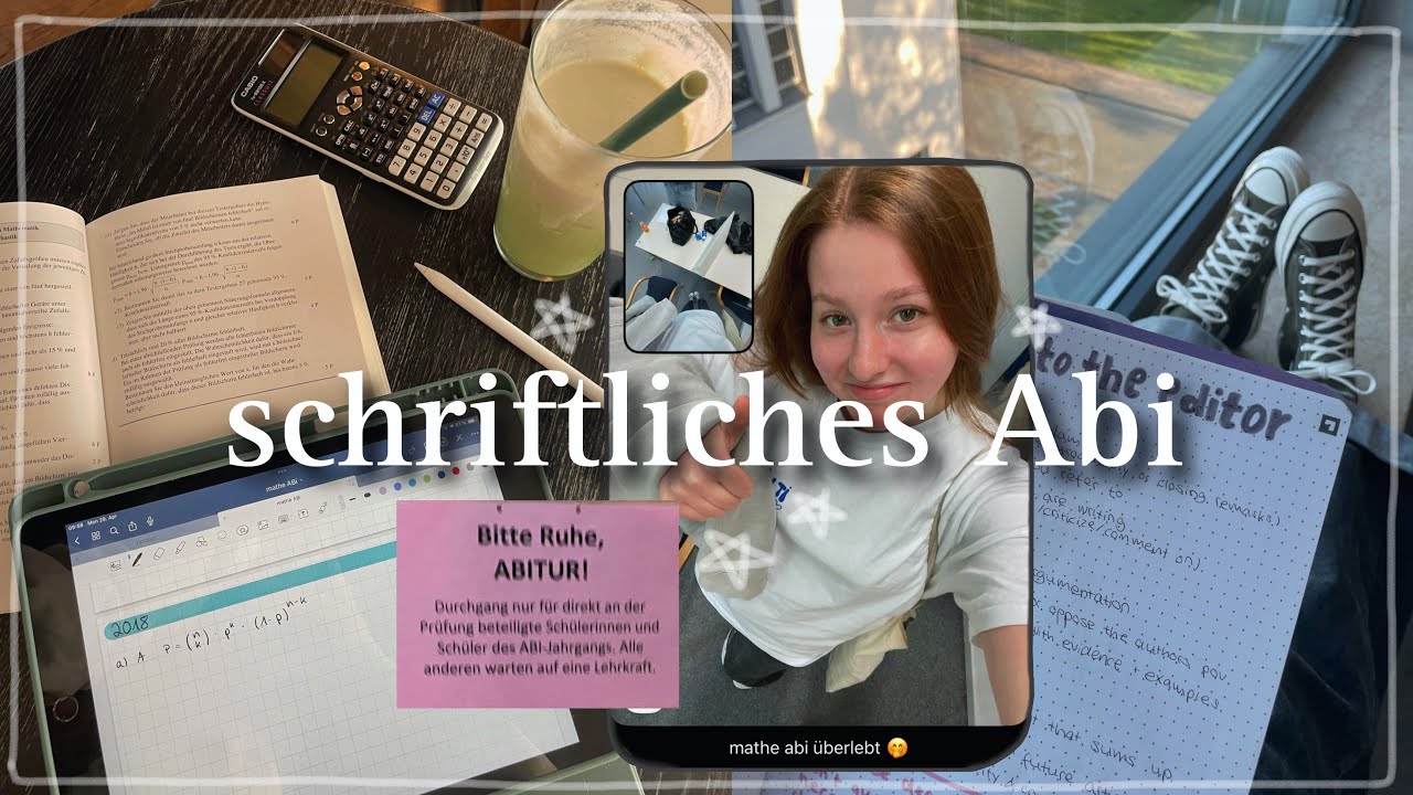 abi diaries ep.05 – schriftliches Abi (englisch & mathe) 🖇️🤍