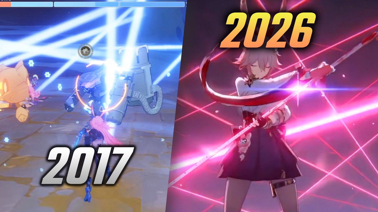 YAE SAKURA / EVANESCIA Gameplay Evolution - Honkai Impact and Honkai Star Rail