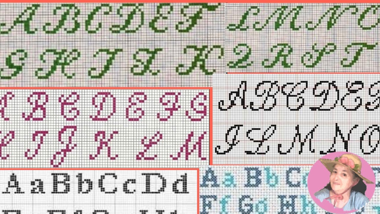 Abecedarios en punto de cruz o gráficos #1809