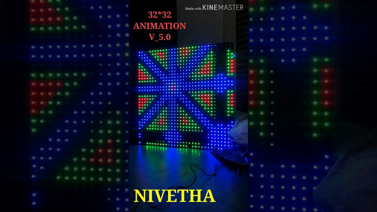 32x32 PIXEL LED ANIMATION NIVETHA