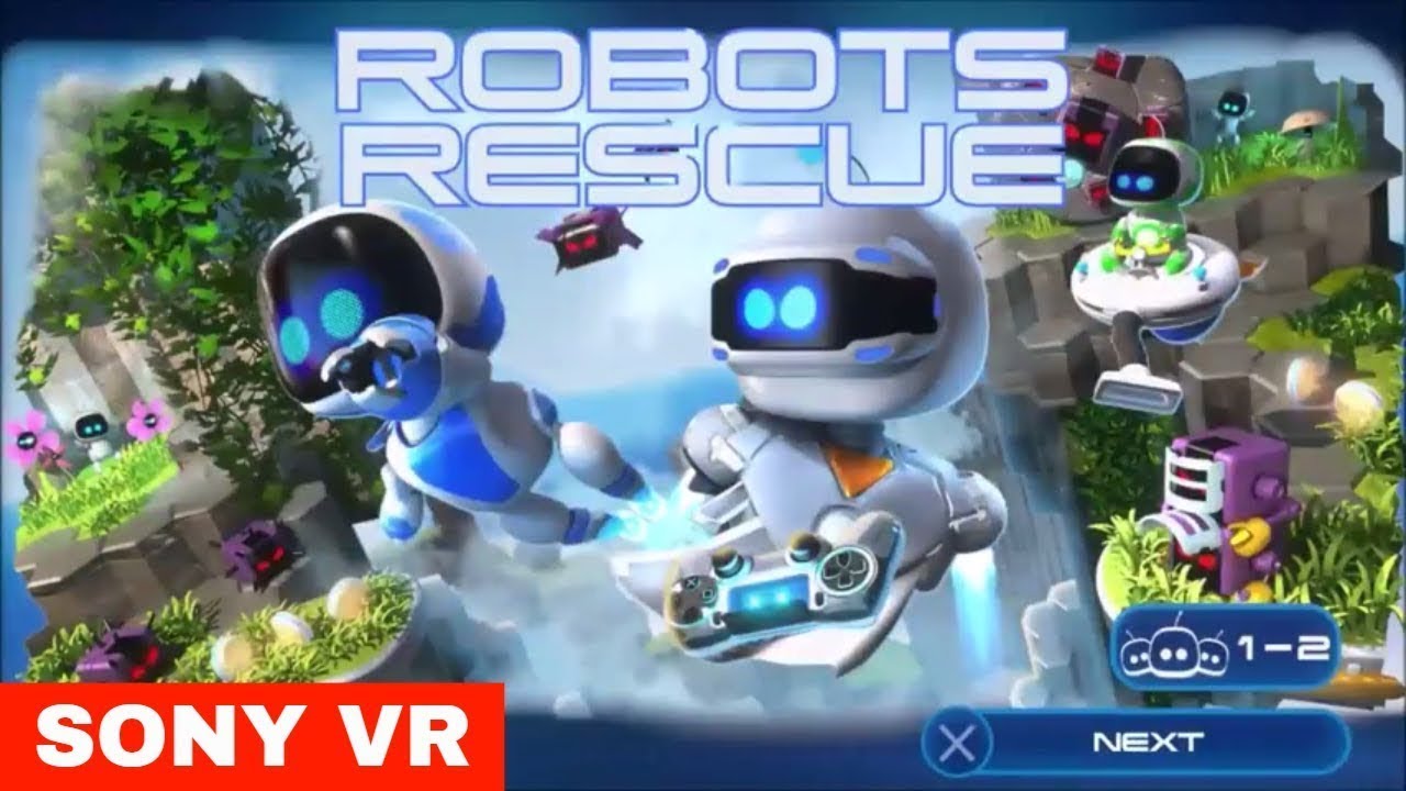 SONY PlayStation PS4 VR Robots Rescue two player mode Very COOL game