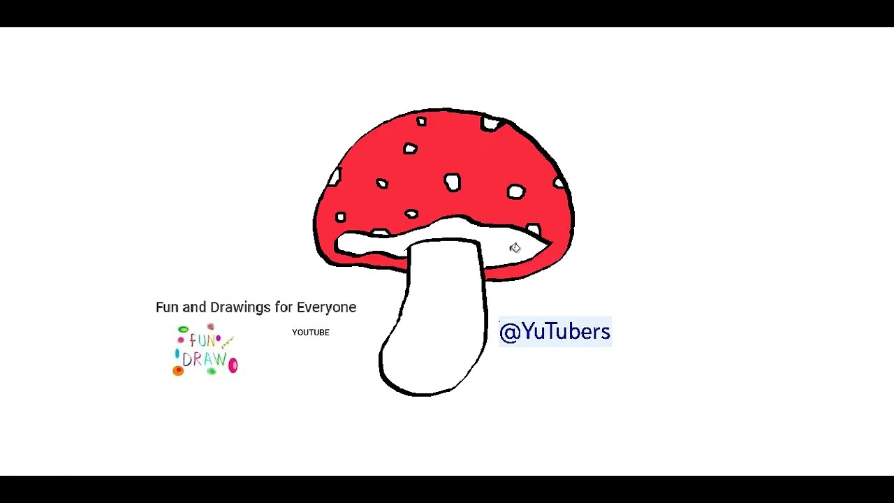 Hvernig á að teikna eitraða sveppi 🍄