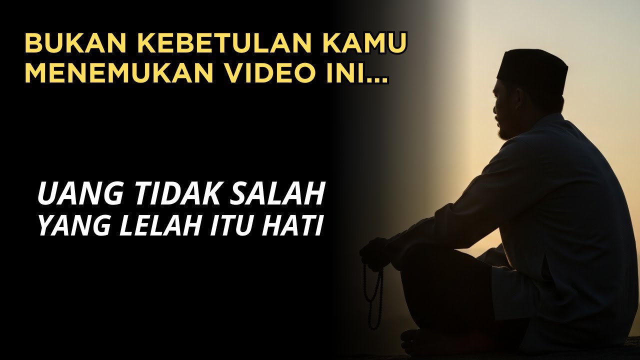 Mengapa Uang Terasa Berat? Dengarkan Ini Pelan-Pelan | Renungan Rezeki & Ketenangan Hati