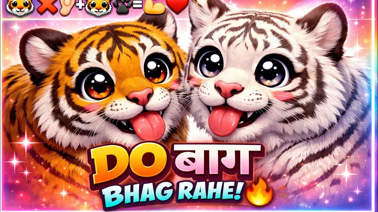 दो बाघ भाग रहे | Two Tigers Song | Hindi Kids Songs | Moral Story for Children